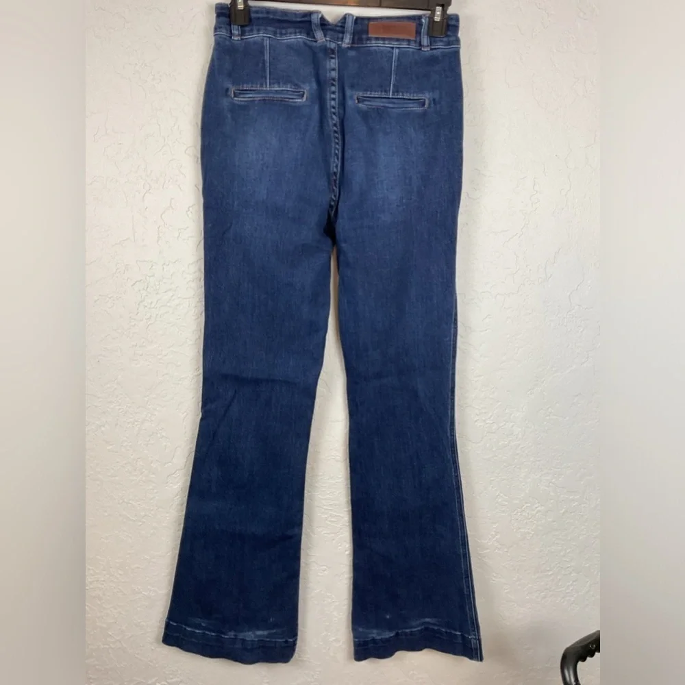 Rock and Roll High Rise Trouser Dark Denim Jean Size 30/36 - Picture 4 of 13